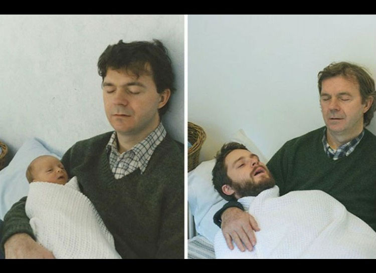 22 fotos familiares recreadas años después que te harán reír a carcajadas