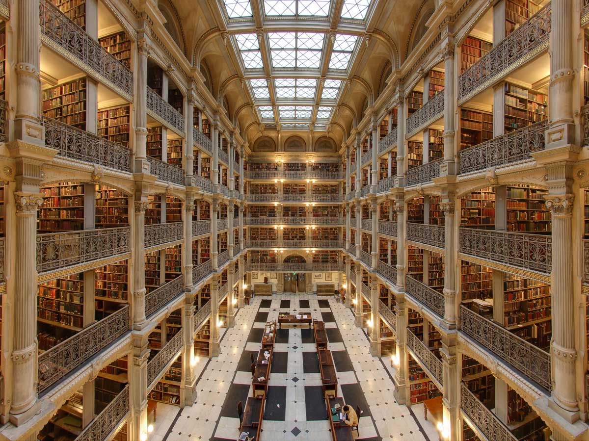 Fotografía Del Día: Interior De La Biblioteca George Peabody De Baltimore 2