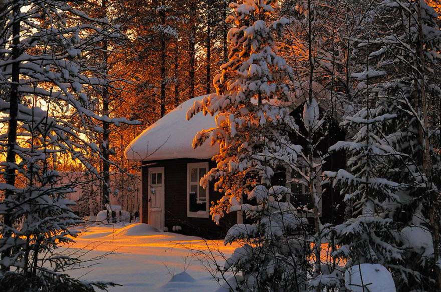 25 Casas Solitarias Perdidas En Majestuosos Paisajes Invernales. La #5 Es Maravillosa