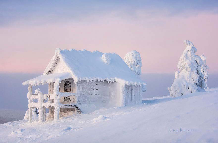 25 Casas Solitarias Perdidas En Majestuosos Paisajes Invernales. La #5 Es Maravillosa