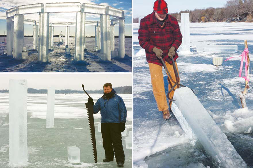 Esto Es Lo Que Cinco Amigos Construyeron. Lo Llamaron Icehenge Y Es Impresionante