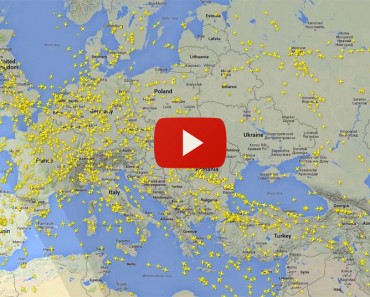 Este Alucinante Vídeo Muestra La Cantidad De Aviones Que Sobrevuelan Europa. Ver Para Creer