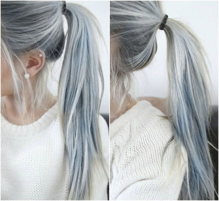 Tendencia actual para el cabello de las chicas: teñirse el pelo de gris como las abuelitas