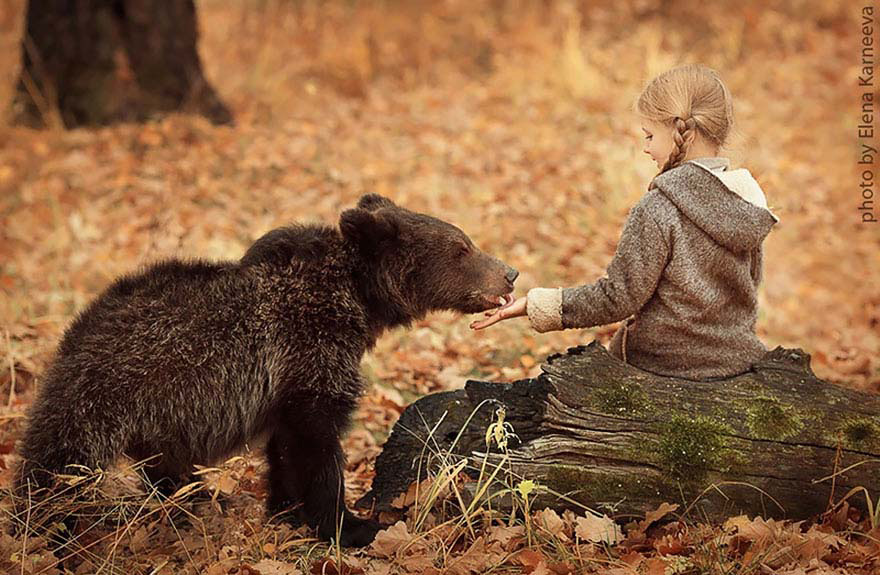 Fotógrafa Rusa Captura Las Fotografías De Niños Con Animales Más Adorables. Absolutamente Enternecedor