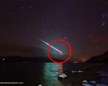 Fotografía del día: meteorito sobre el lago Ness 1