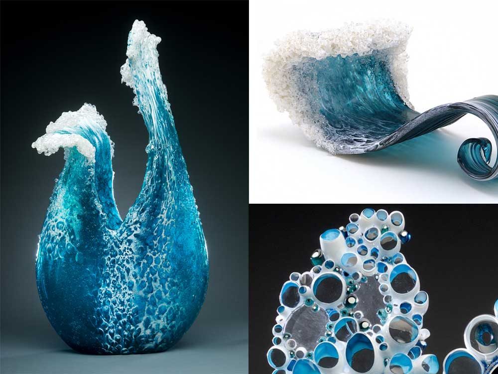 Los majestuosos vasos y esculturas de cristal inspirados en el océano que sorprenden al mundo 1