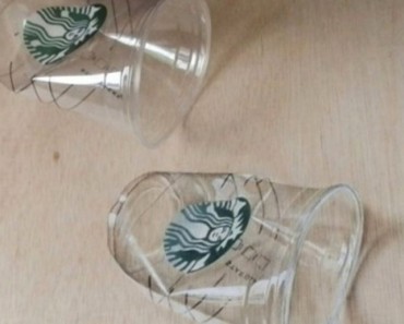 Al principio pensé que eran dos vasos de Starbucks... Entonces miré más de cerca 3