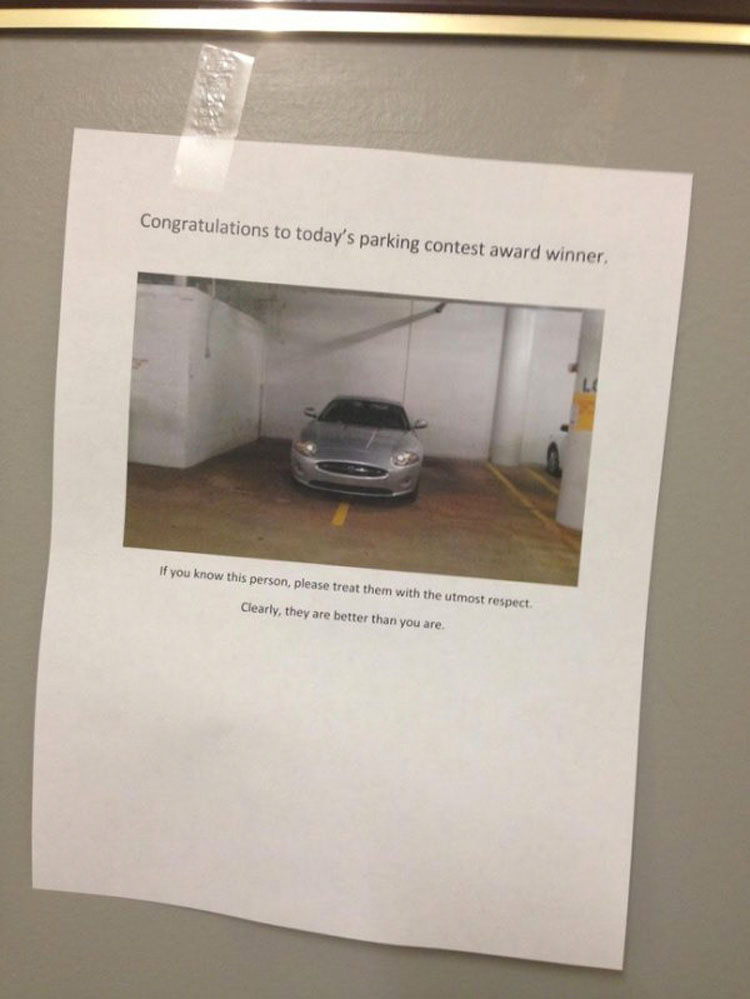20 personas que aprendieron de una forma dura que tienen que dejar el parking. ATENCIÓN a la última venganza 15