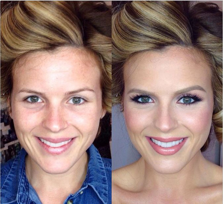 50 Fotos que demuestran que el maquillaje puede TRANSFORMARTE completamente 19