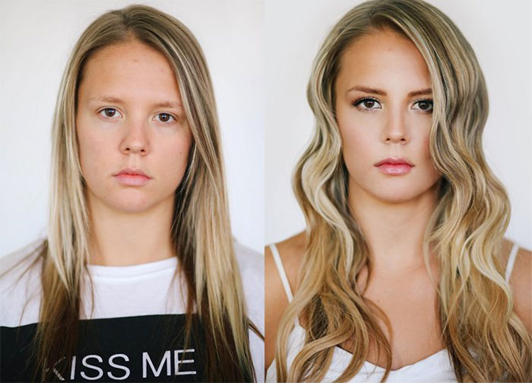 50 Fotos que demuestran que el maquillaje puede TRANSFORMARTE completamente 23