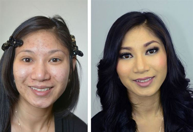 50 Fotos que demuestran que el maquillaje puede TRANSFORMARTE completamente 28