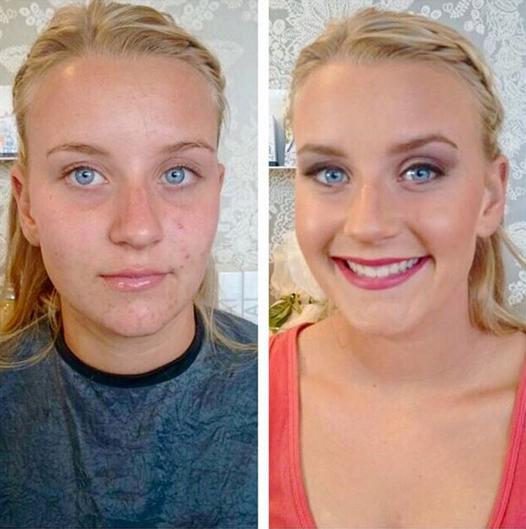 50 Fotos que demuestran que el maquillaje puede TRANSFORMARTE completamente 49