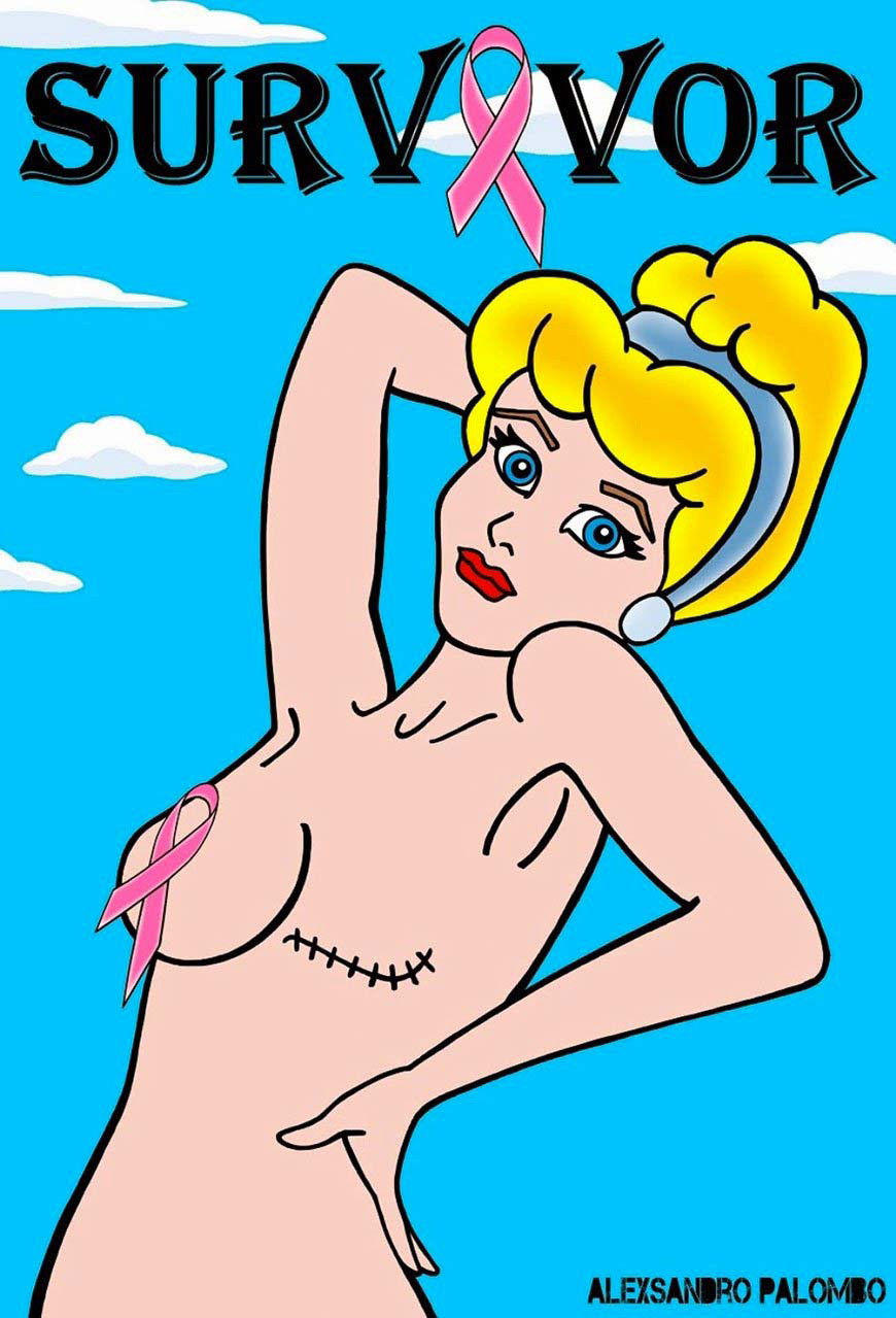 Este artista conciencia sobre el cáncer de mama a través de heroínas de dibujos animados