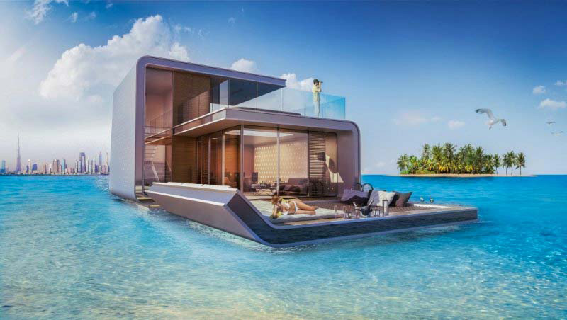 Esta casa flotante se ve de lujo, pero su mejor característica está OCULTA debajo de la superficie
