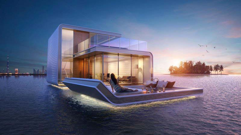 Esta casa flotante se ve de lujo, pero su mejor característica está OCULTA debajo de la superficie