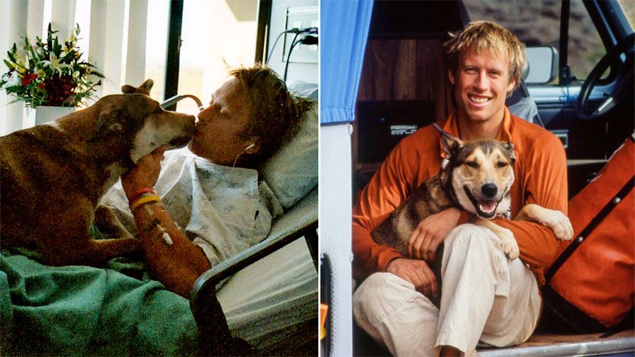 Este es el emotivo homenaje a Denali, el perro que ayudó a un hombre a vencer al cáncer