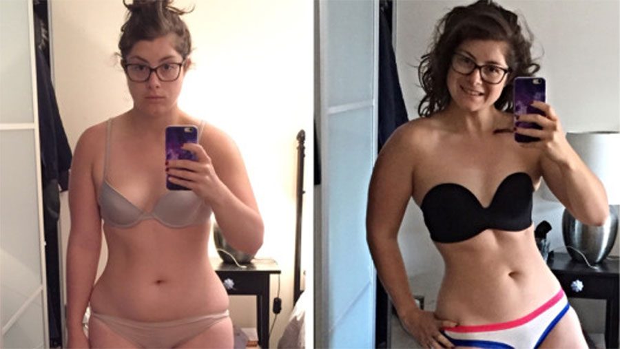 Una blogger de fitness revela que las fotos del ANTES y el DESPUÉS no son siempre lo que parecen