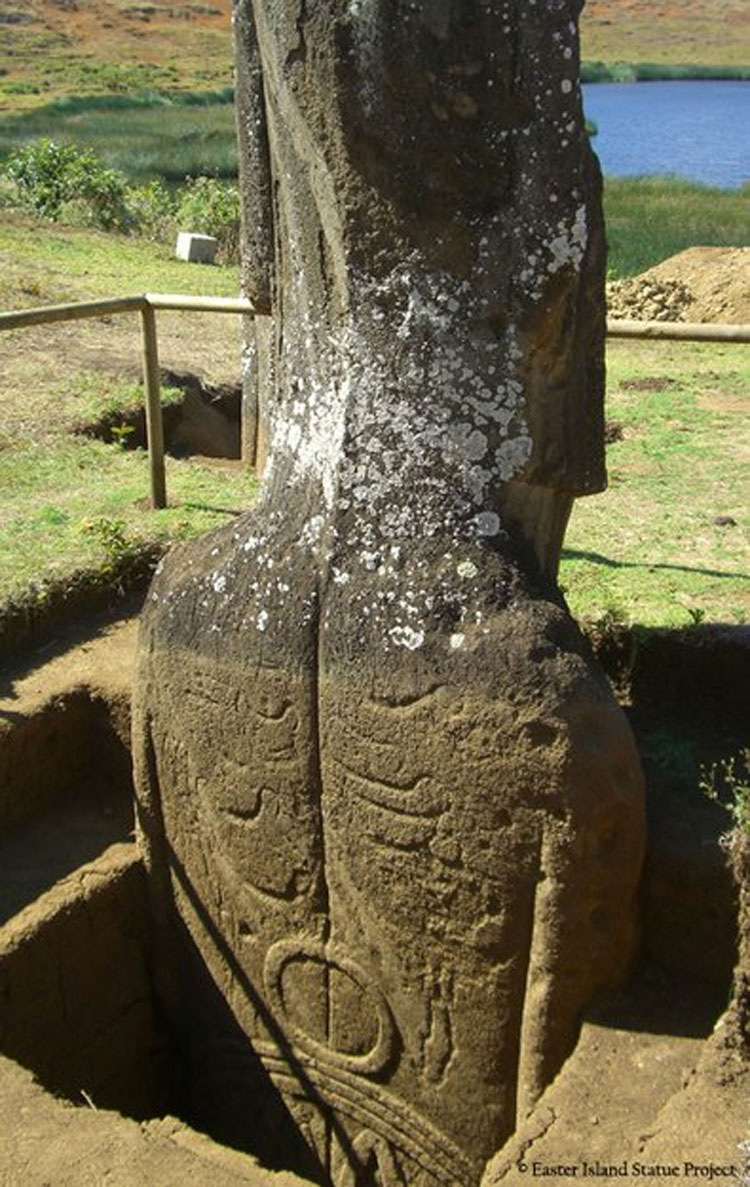 Cientificos descubren finalmente lo que hay debajo de las cabezas de Isla de Pascua, y es IMPACTANTE