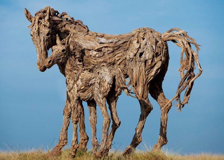 Este artista hace increíbles esculturas de animales a partir de un medio INESPERADO