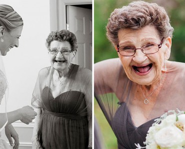 Una novia le pregunta a su abuela si quiere estar en su fiesta de boda. Las fotos resultantes son FANTÁSTICAS