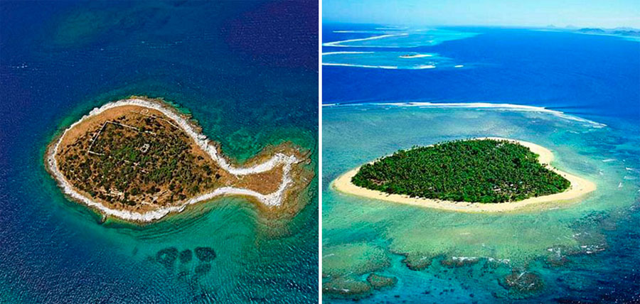 14 islas que se parecen MUCHO a otras cosas. La #9 es