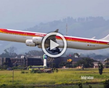 IMPRESIONANTE vídeo del aterrizaje de un avión en San José, Costa Rica