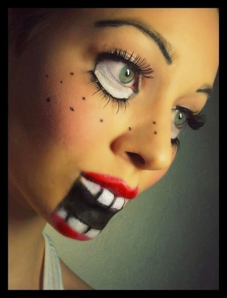 15 ilusiones ópticas con maquillaje para celebrar el Halloween MÁS LOCO
