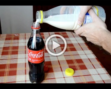 Esto es lo que sucede cuando se mezcla Coca-Cola y leche. No esperaba este tipo de reacción