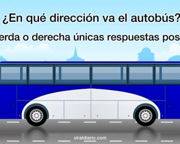 ¿En qué dirección va este autobús? El 90% de los niños de pre-escolar aciertan la respuesta 1 ¿En qué dirección va este autobús? El 90% de los niños de pre-escolar aciertan la respuesta