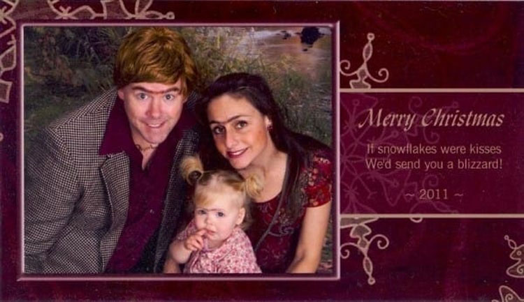 Esta familia se toma una hilarante foto cada Navidad desde 2003. ¿Cuál es la foto 12 años después?