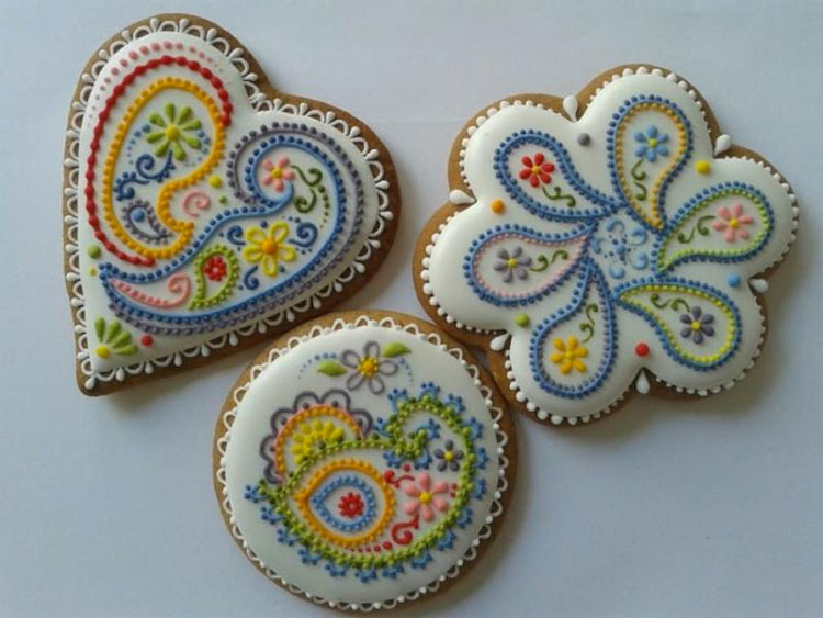 Adorna estas galletas usando sólo azúcar glaseado. El resultado es absolutamente increíble