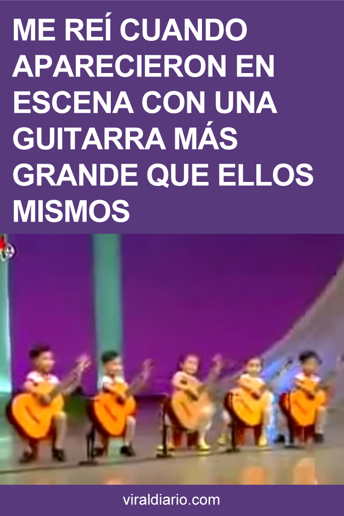 Me reí cuando aparecieron en escena con una guitarra más grande que ellos mismos. ¿Pero qué es lo pasa después?