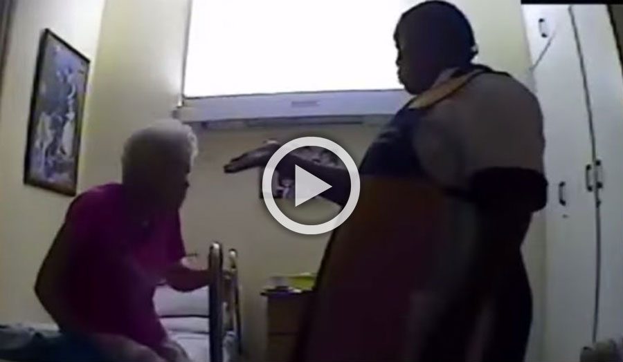 Una cámara oculta capta lo que una empleada de una residencia hace a una anciana de 84 años
