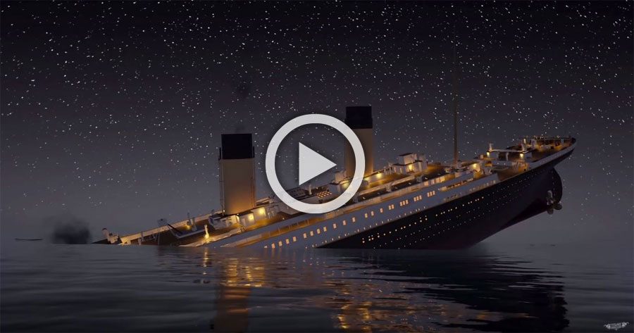 El hundimiento del famoso Titanic se puede ver ahora en TIEMPO REAL