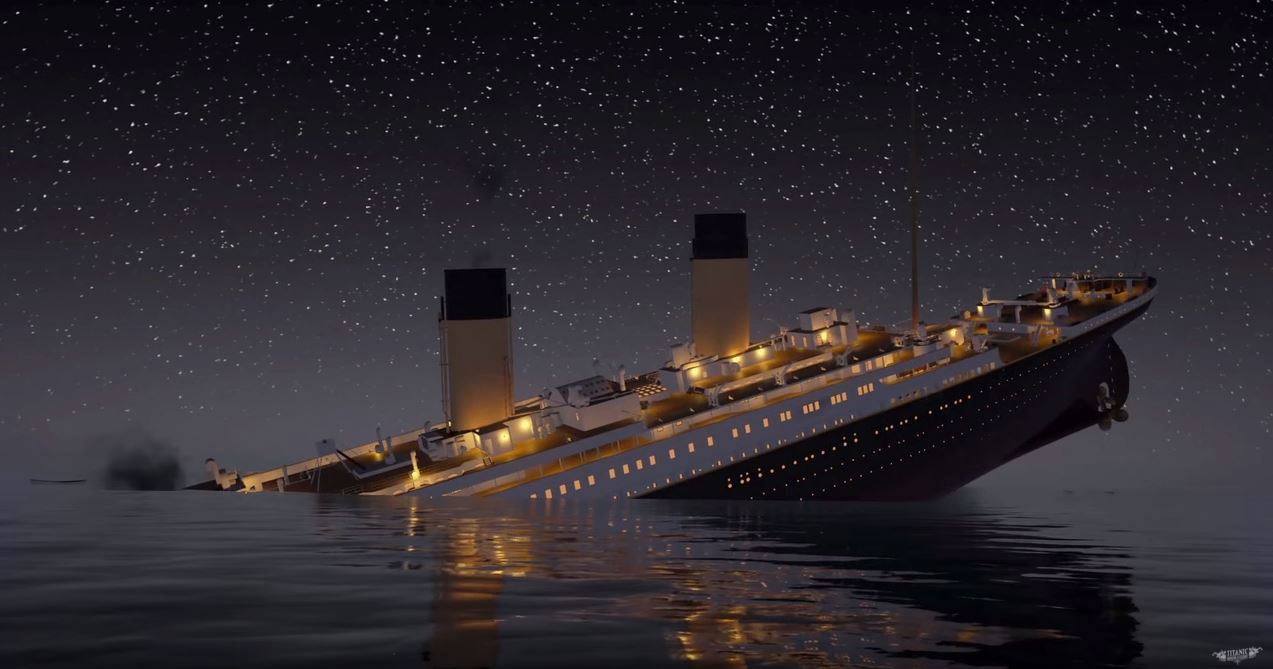 El hundimiento del famoso Titanic se puede ver ahora en TIEMPO REAL