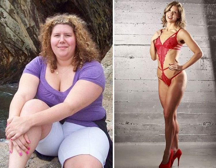 Esta mujer perdió 50 kilos (sin ninguna cirugía) y ahora es modelo de bikinis