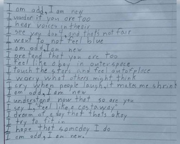 Su hijo de 10 años escribió este poema para la clase. Cuando lo leyó, se emocionó... y yo también