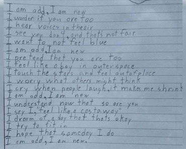 Su hijo de 10 años escribió este poema para la clase. Cuando lo leyó, se emocionó... y yo también 1 Su hijo de 10 años escribió este poema para la clase. Cuando lo leyó, se emocionó... y yo también
