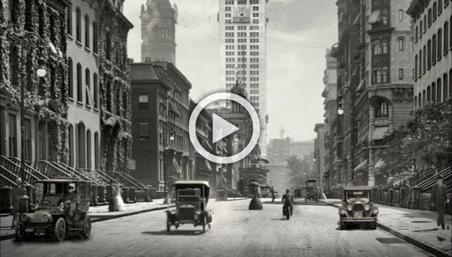 Esta animación hace revivir el pasado usando fotos reales de principios del Siglo XX
