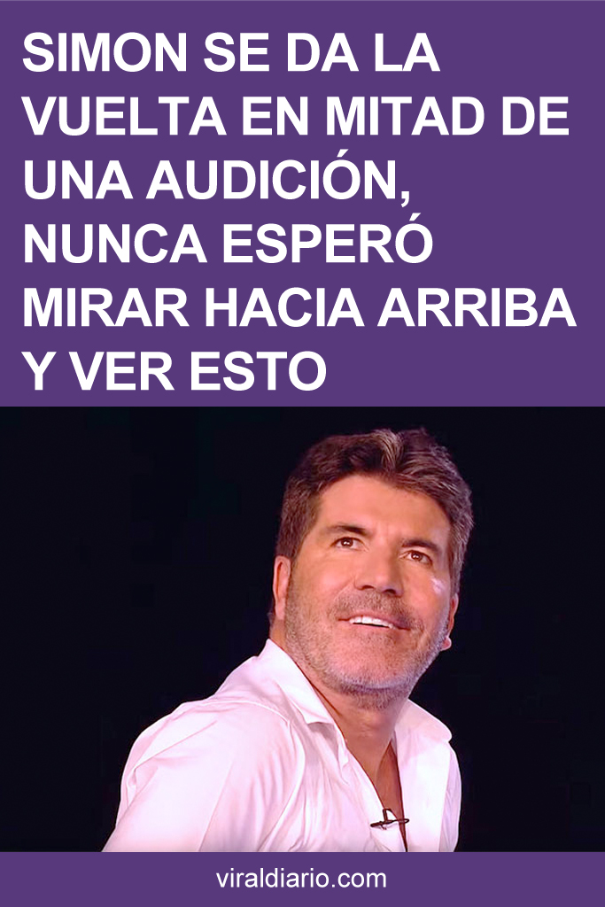 Simon se da la vuelta en mitad de una audición, nunca esperó mirar hacia arriba y ver ESTO