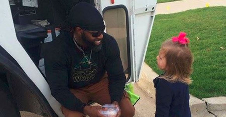 Niña pide reunirse con el hombre de la basura por su cumpleaños. Mira lo que sucede después