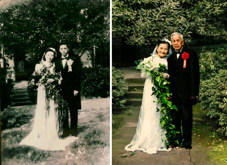 15 parejas decididas a recrear sus fotos antiguas. La #8 es simplemente increíble