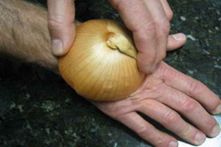 Se frotó cebolla cruda en la mano por una brillante razón. ¡No tenía idea de que esto realmente funciona!