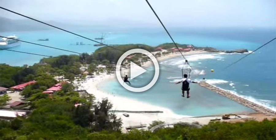 Es la tirolina más larga del mundo, las vistas desde ella son absolutamente perfectas