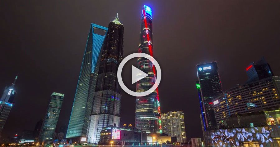 Los 4 años de la construcción del segundo edificio más alto del mundo reducidos a 2 minutos