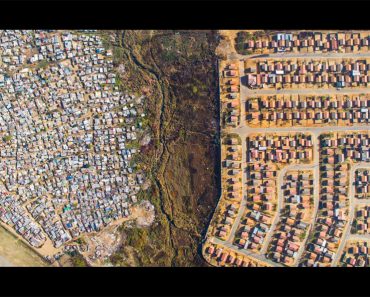 La enorme brecha entre ricos y pobres, capturada por drones... ¡Absolutamente terrible!