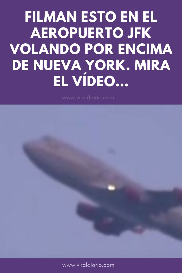 Filman ESTO en el aeropuerto JFK volando por encima de Nueva York. Mira el vídeo...