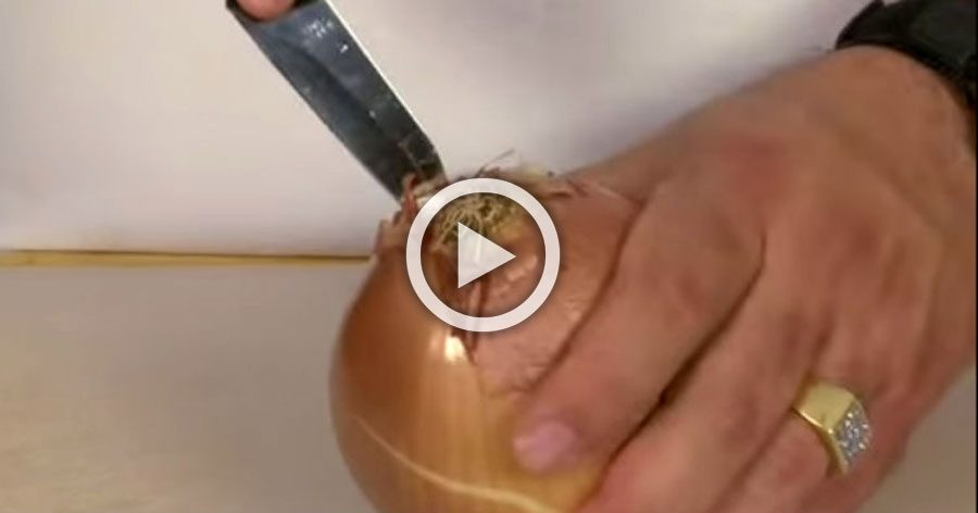 Con este sencillo truco, tus ojos nunca llorarán más al cortar cebollas... ¡GENIAL!