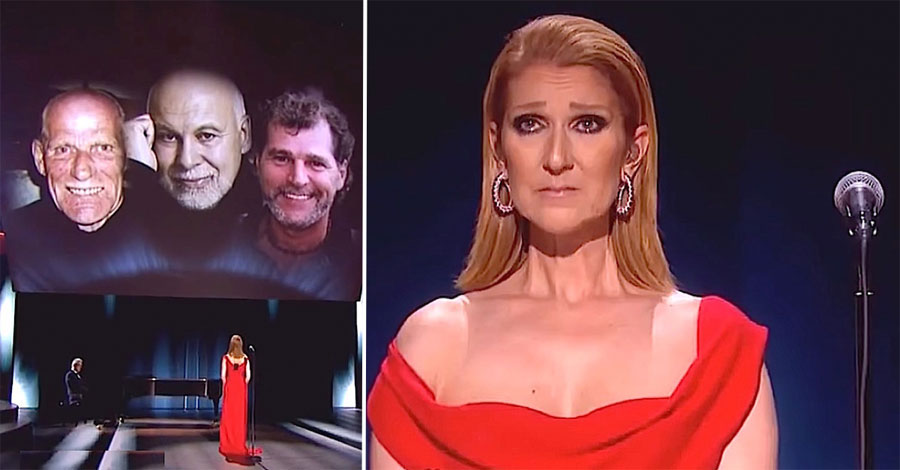 Céline Dion llora al interpretar por primera vez una nueva y emotiva canción a su marido