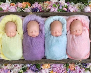 Esta madre da a luz a unos raros cuatrillizos idénticos. ¿Cómo consigue diferenciarlos? ¡Genial! 4 Esta madre da a luz a unos raros cuatrillizos idénticos. ¿Cómo consigue diferenciarlos? ¡Genial!